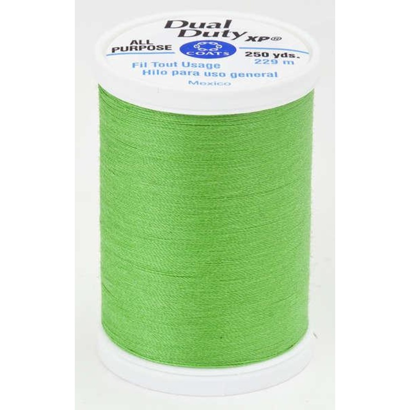 Coats Dual Duty XP Polyester Thread 250yds Bright Green - S9106450