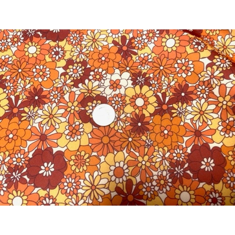 Retro Fall Floral Super Scuba Techno Print #152 Double Knit Stretch Fabric Poly Spandex Apparel Craft Fabric 58"-60" Wide By The Yard