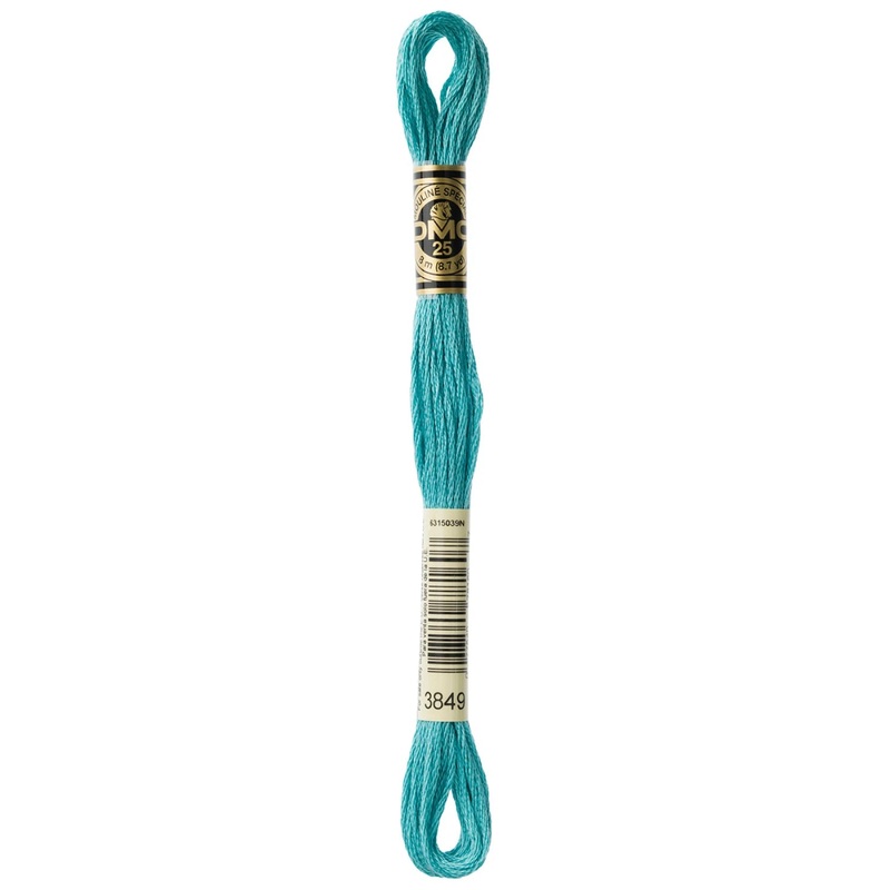 DMC 3849 Light Teal Green 6 Strand Embroidery Floss DMC #117UA-3849