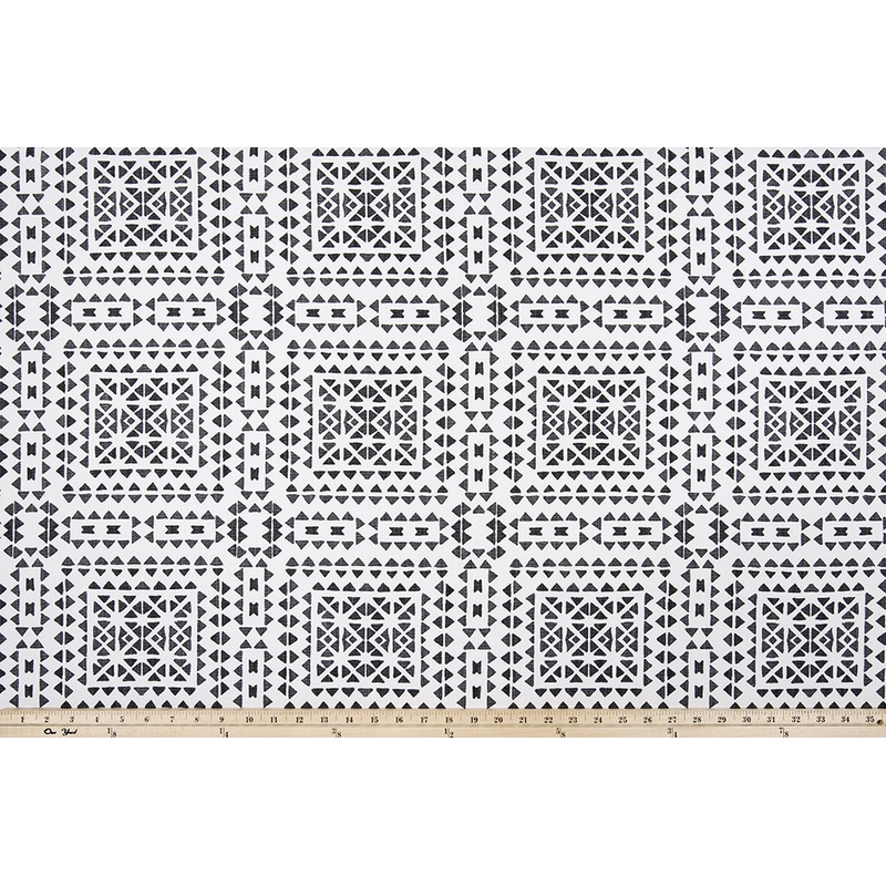 Santiago Black Flame Slub Linen