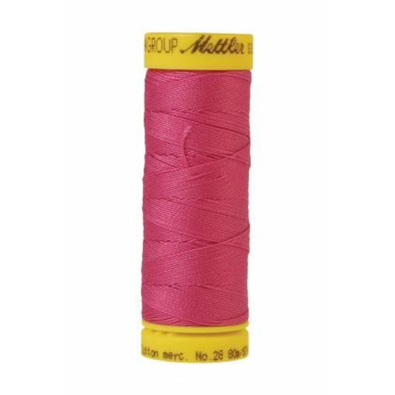 Silk-Finish Hot Pink 28wt 87YD Solid Cotton Thread - 9128-1423