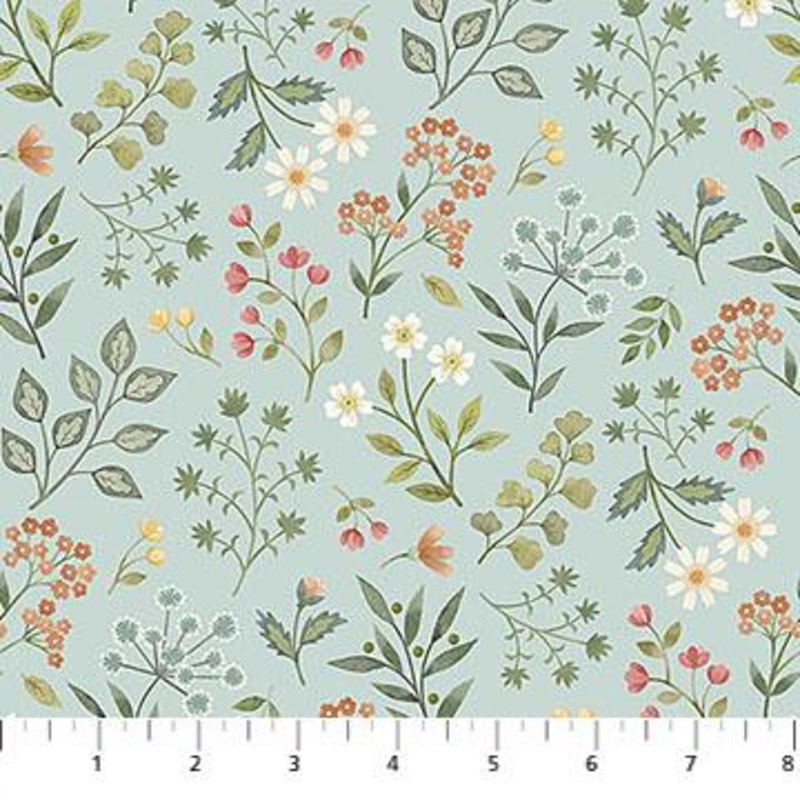 Woodland Heart-Floral Blue/Multi DP28724-42