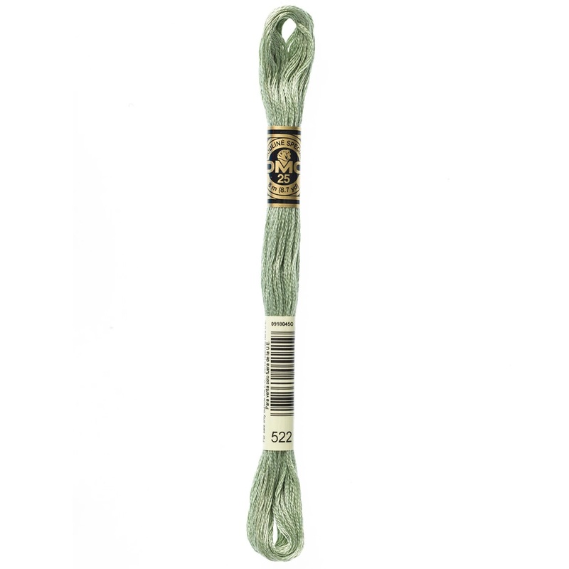 DMC 522 Fern Green 6 Strand Embroidery Floss DMC #117UA-522