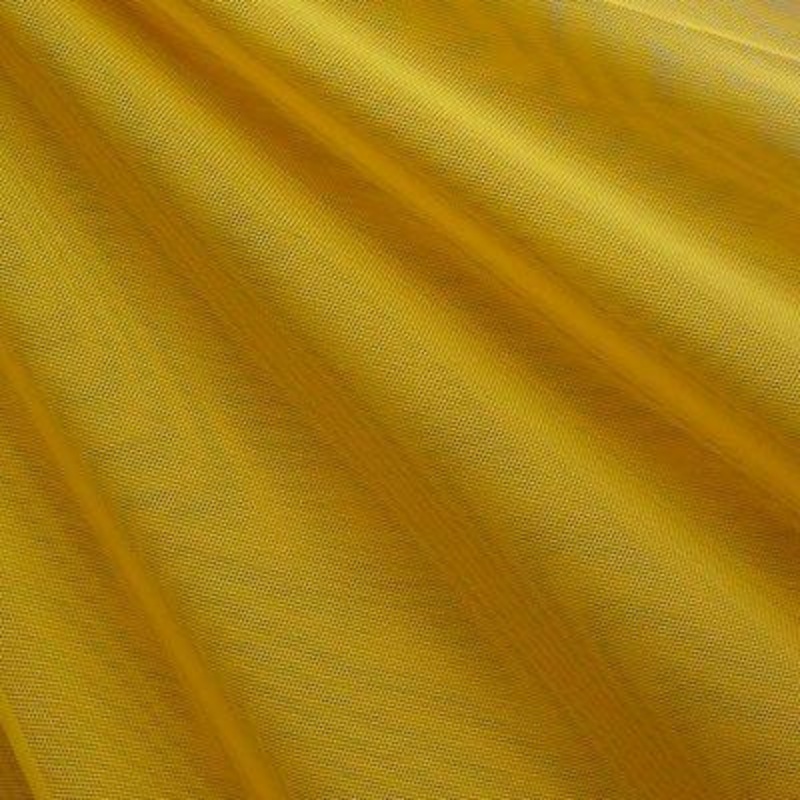 Sheer Stretch Mesh Athletic Gold 56