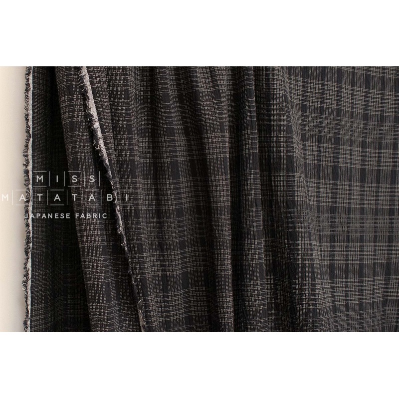 Shokunin Collection Yarn Dyed Sashiko Stitch - black