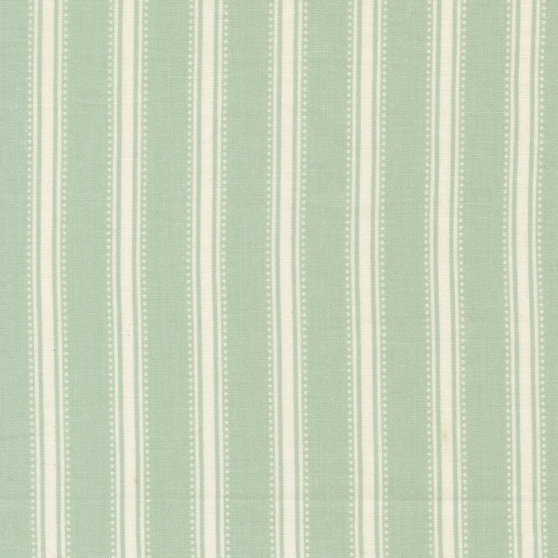 Sunbonnet Dotted Stripe Dusty Blue Yardage 31767-21 By My Sew Quilty Life For Moda Fabrics Sold In 1/2 Yard Increments Cut Continuously