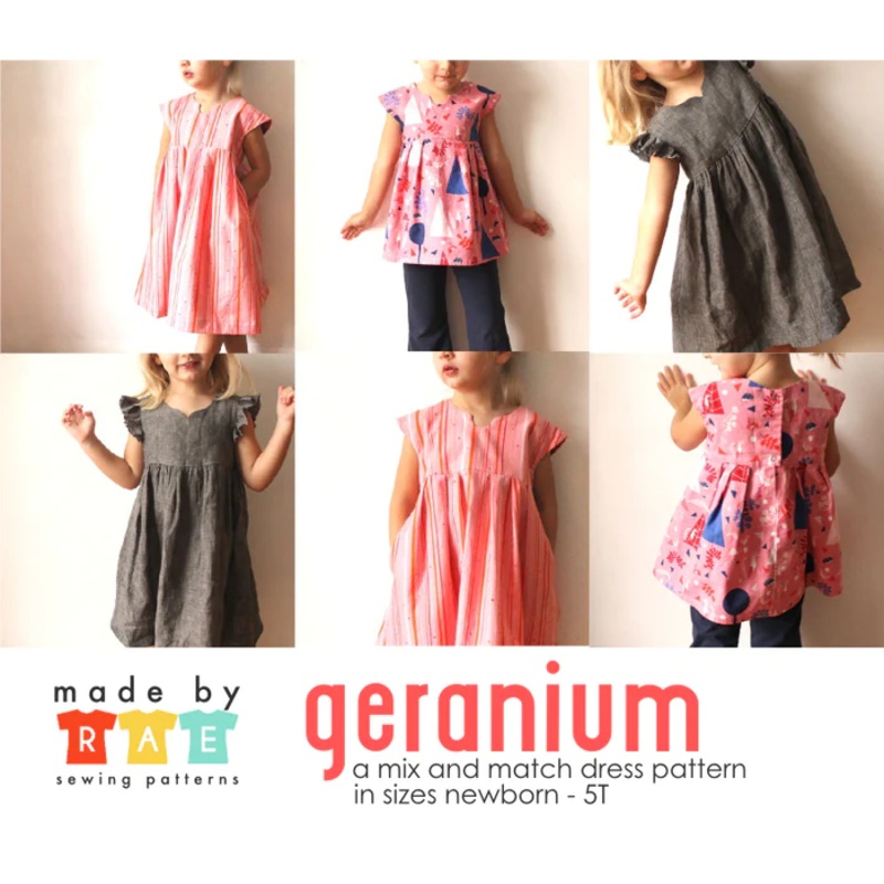 Geranium Dress Pattern : sizes 0-5T