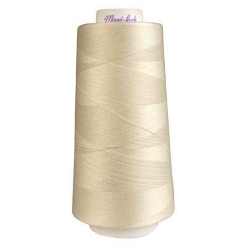 Maxi-Lock Polyester Serger Thread: 3000yds 50wt - Eggshell - 51-32674