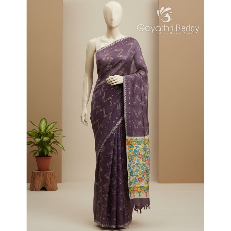 SEMI TUSSAR SAREE-ST1071