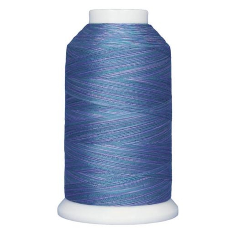 King Tut Threads - Suez - Varigated Aqua, Medium Blue, Periwinkle, Light Purple - 2000 Yds.