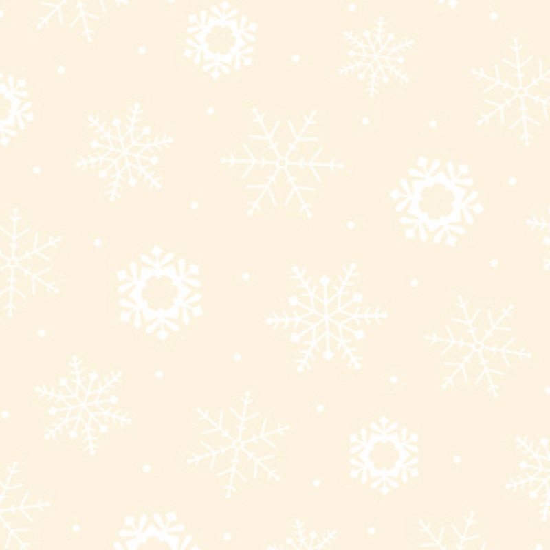 Quilting Illusions-Snowflakes-Ecru/White-BTY-Quilting Treasures