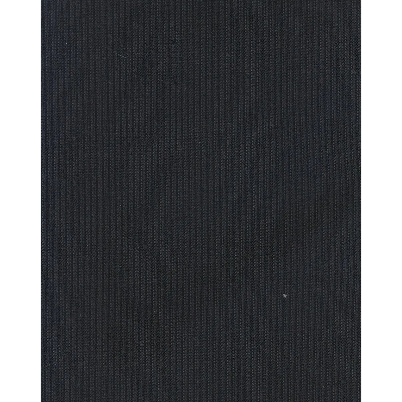Rib Solid Stretch Knit Fabric - KNT4114 BLACK