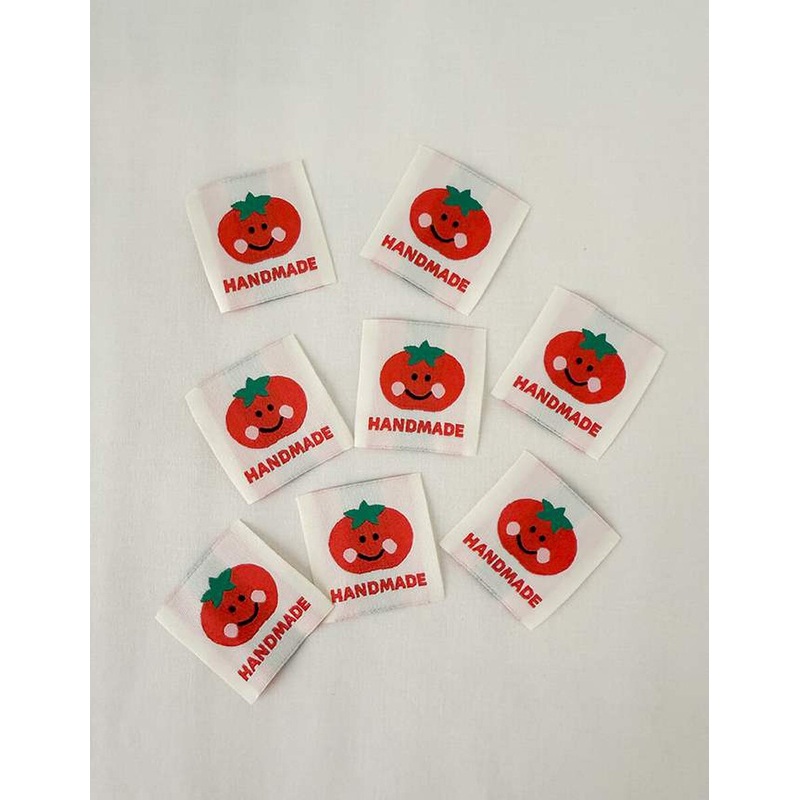 Riley Blake Designs Minki Kim Tomato Woven Labels 8pc P178-SIWL4