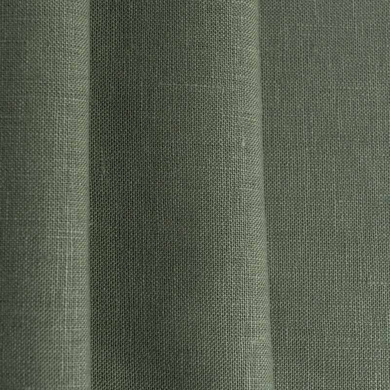 Sage Green Linen Fabric by the Yard - 100% French Natural - Width 52- 106