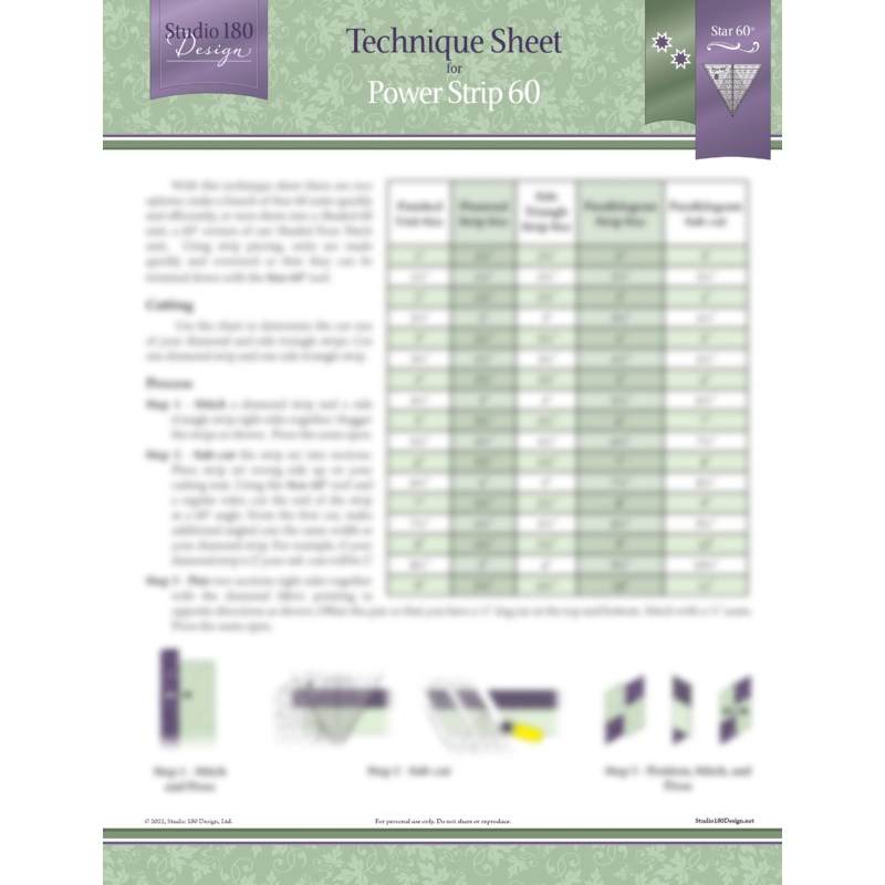 Studio 180 Design Power Strip 60 Technique Sheet DTEC37