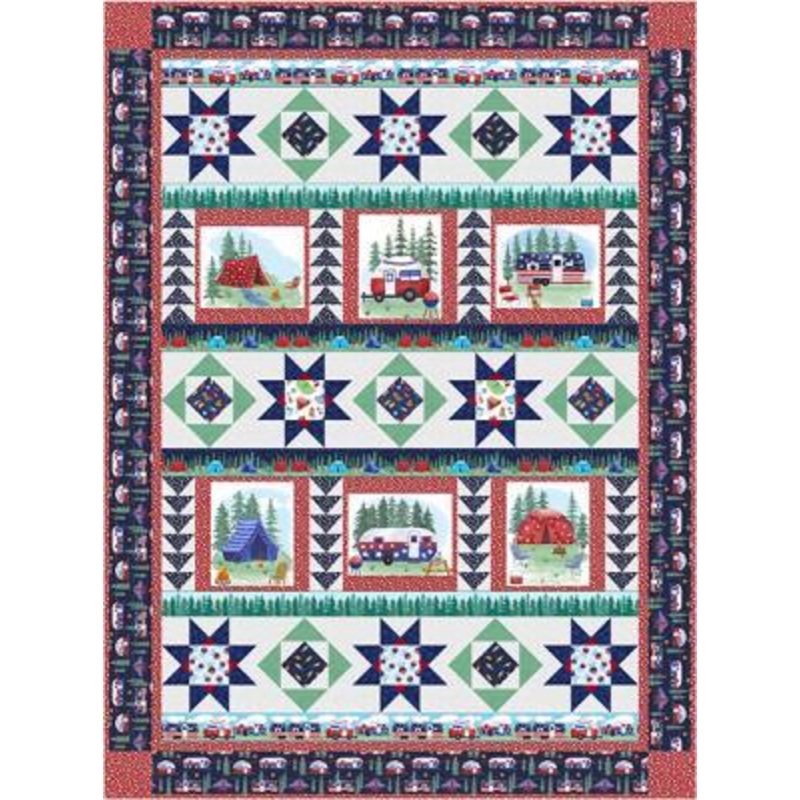 Camp USA Under the Stars Pattern
