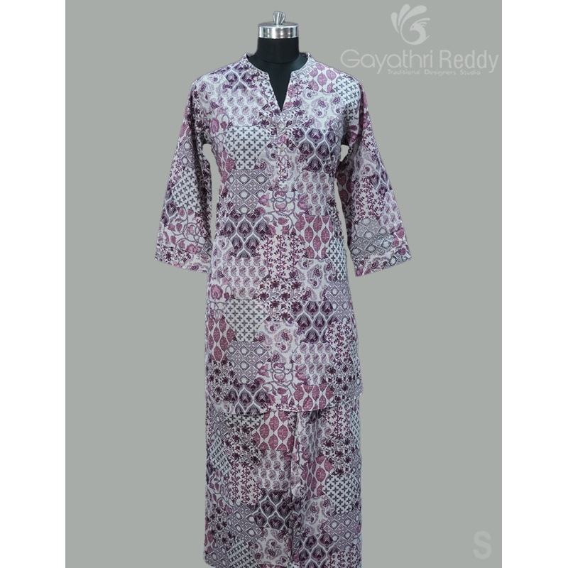 READYMADE DRESS SET(2PC)-KDS1097