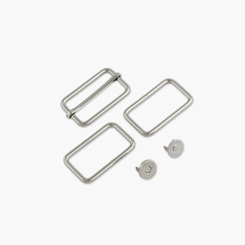 1-1/2" Style 2 Basic Hardware Kit Nickel