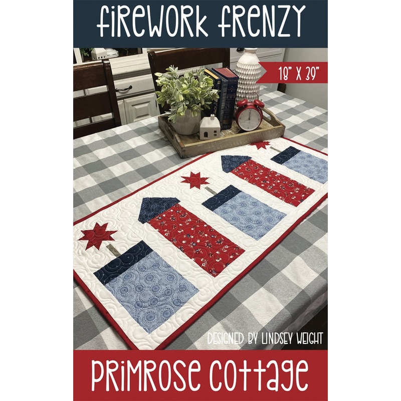 Firework Frenzy Quilt Pattern PCQ-033 Fat Quarter Friendly Primrose Cottage Quilts