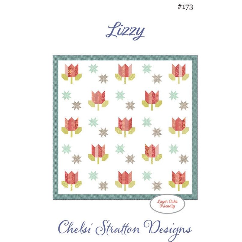 Lizzy Quilt pattern only CSD173 by Chelsi Stratton Designs 86.5" x 86.5"