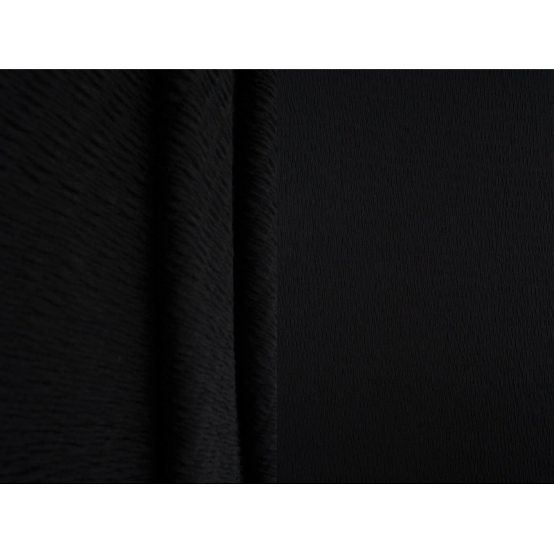 Rayon Smocking Solid Knit Fabric - KNT4437 BLACK