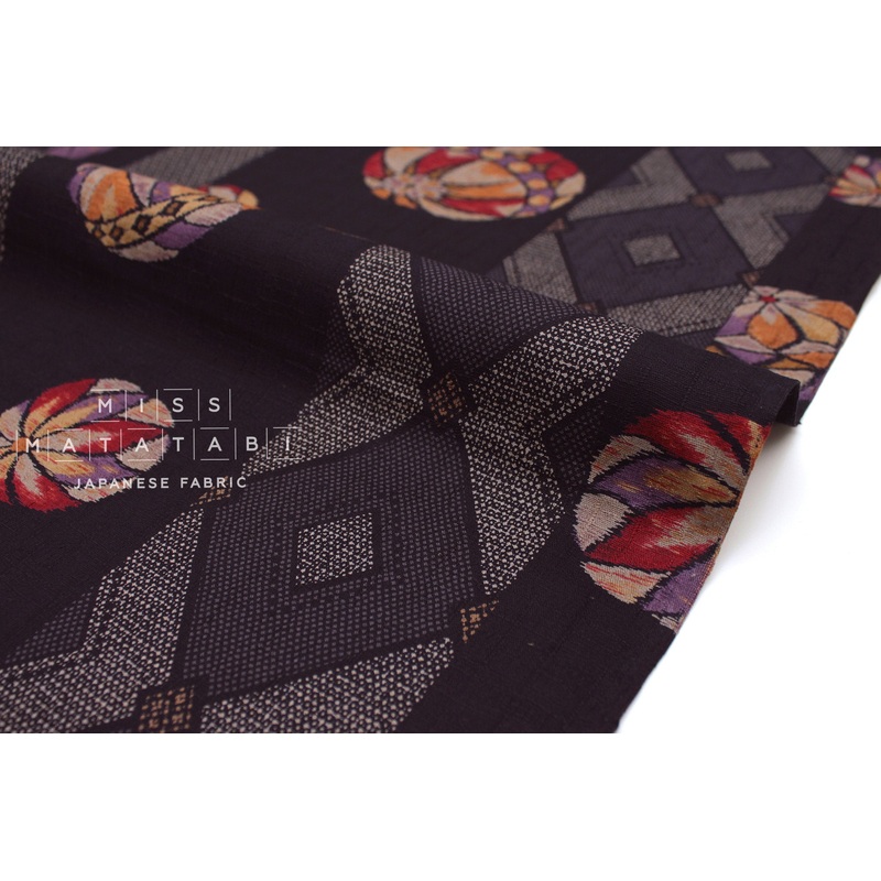 Temari dobby - indigo blue, jewels