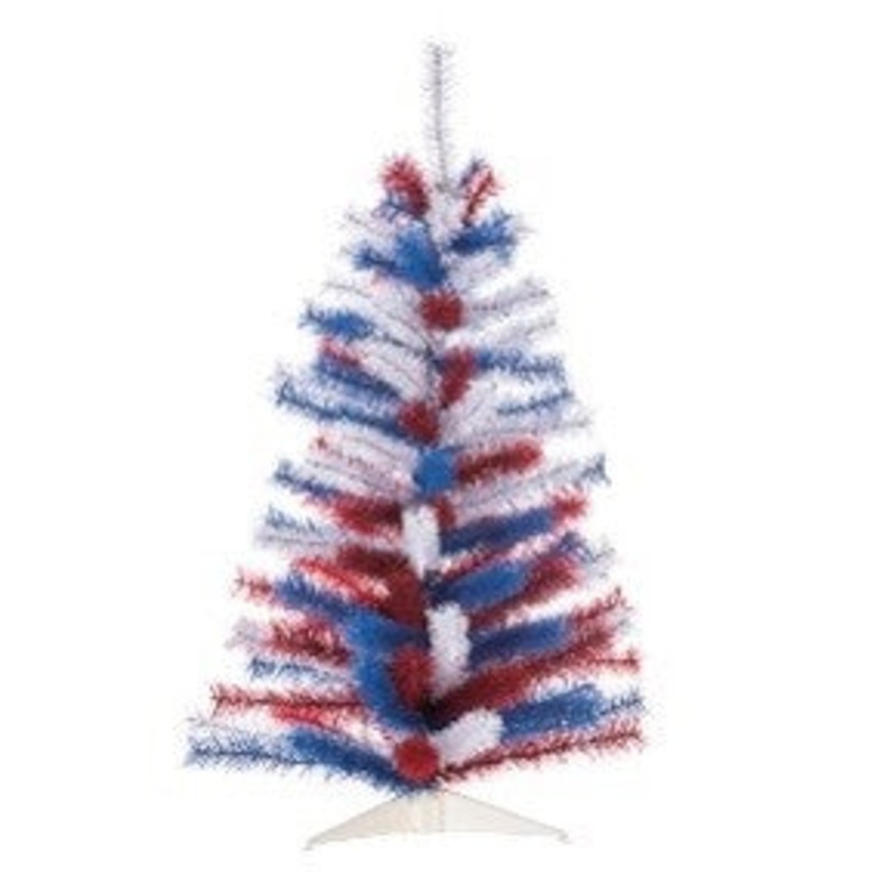 Red White and Blue Pine Tree