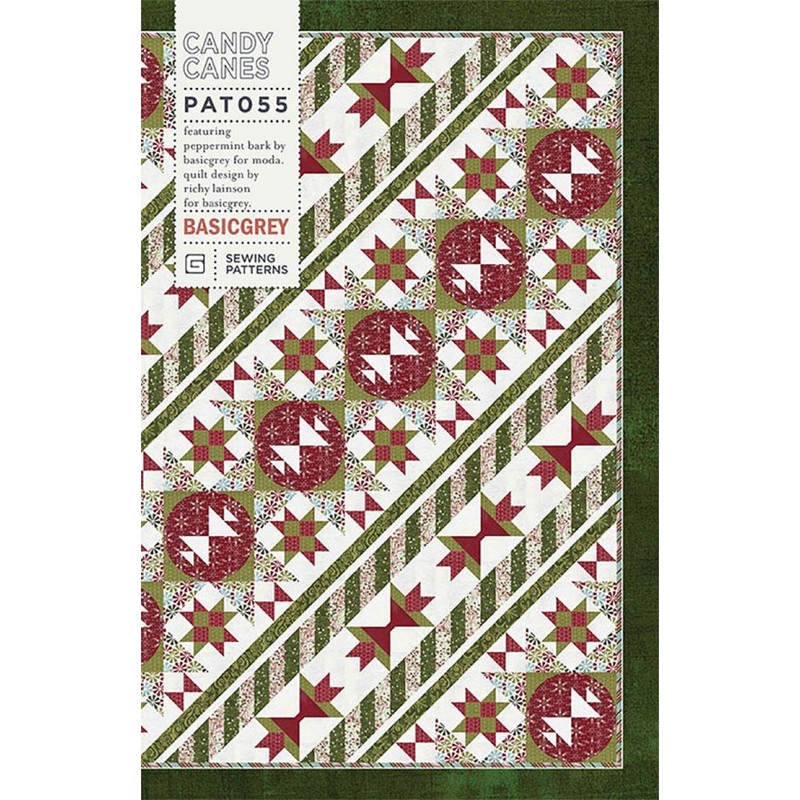 Candy Canes Quilt Pattern by Basic Grey