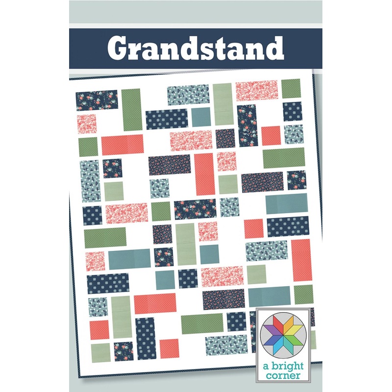 Grandstand Quilt Pattern by A Bright Corner Quilts AKBC-352, 4 Sizes