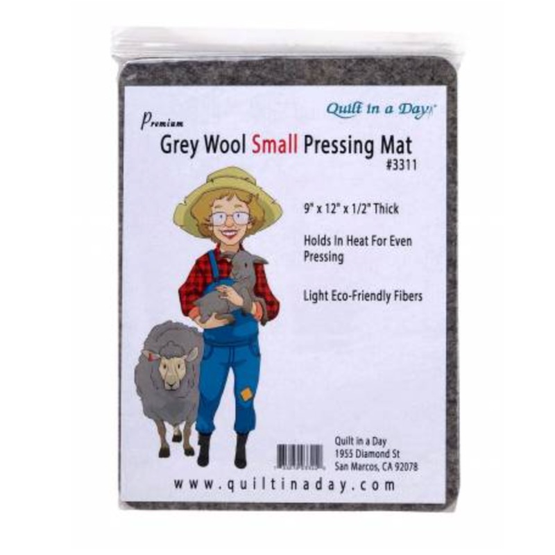 Grey Wool Small Pressing Mat
