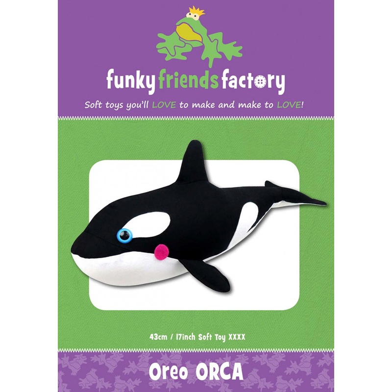 Oreo Orca Pattern - 17in Stuffed Soft Toy - FF4712