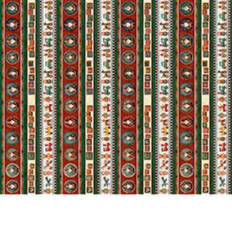 Santa's Workshop Christmas Collage - Black