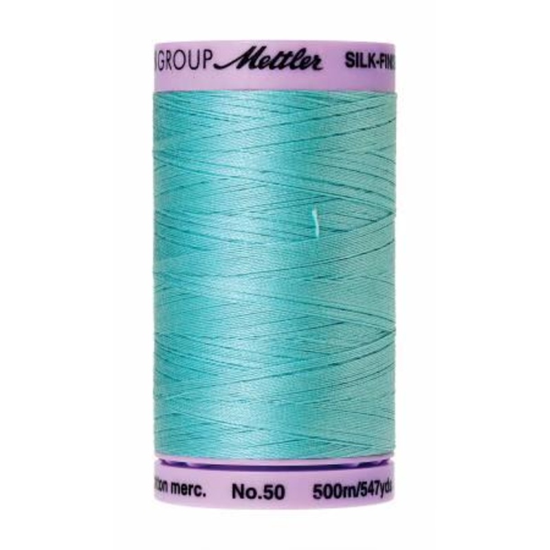 Silk-Finish Blue Curacao 50wt 500M Solid Cotton Thread - 9104-2792