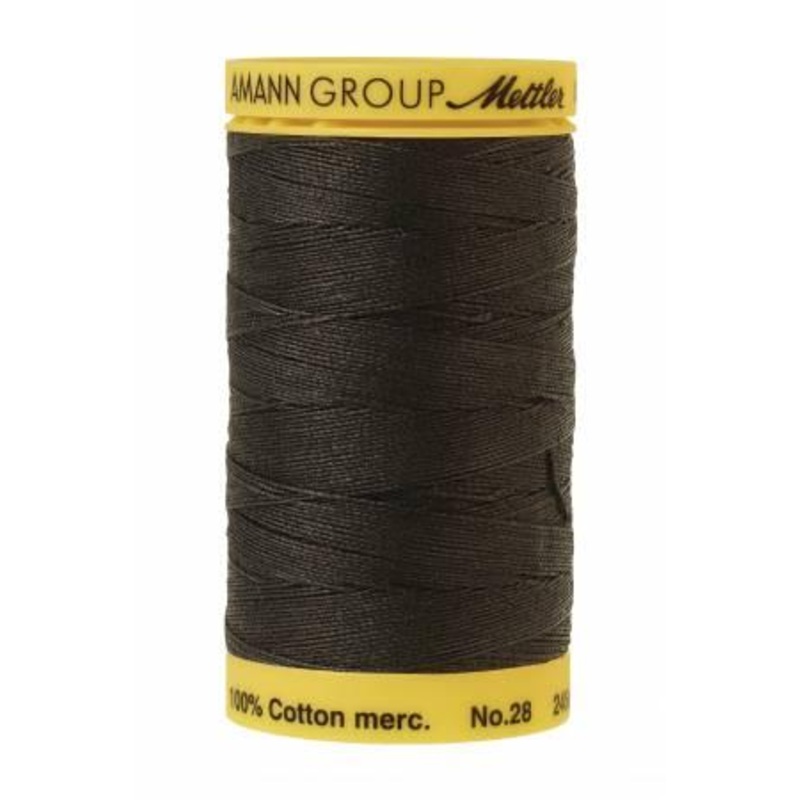 Silk-Finish Black 28wt 275YD Solid Cotton Thread - 9129-4000
