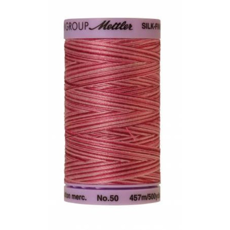 Silk-Finish Cranberry Crush 50wt 500M Variegated Cotton Thread - 9085-9846