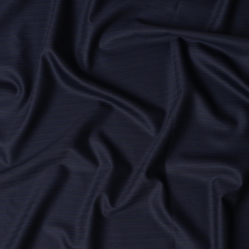 Midnight Blue Premium Super 110's Wool Suiting Fabric by Scabal 3.50 Mtrs Piece, Width 150 Cms, Made in United Kingdom-D23060