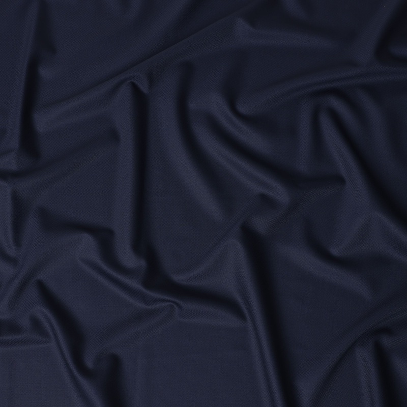 Navy Blue Super Fine 150 Australian Wool Premium Italian Suiting Fabric, 150 cm Width, 3.5 Mtrs Piece, Made In Italy-D29211