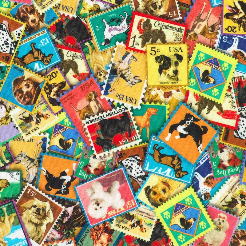 Robert Kaufman - Everyday Favorites Dogs or Cats - Stamps Dogs