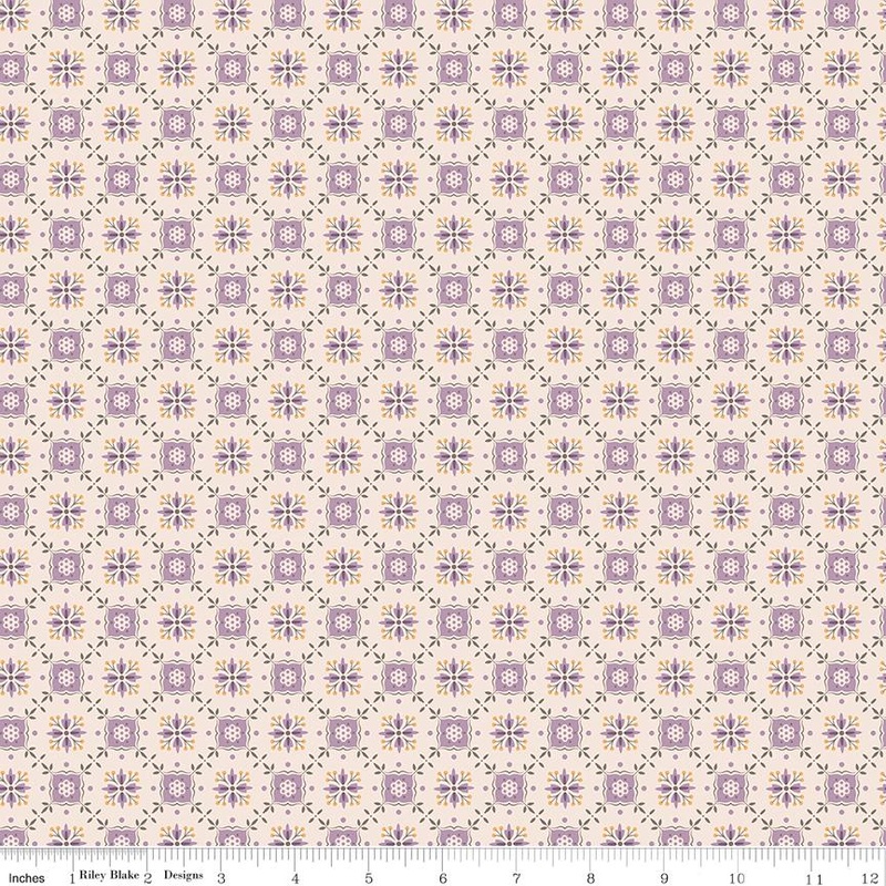 Piece and Plenty Taffy Herbs Yardage C15874-Taffy by Lori Holt for Riley Blake Designs sold by 1/2 yard increments