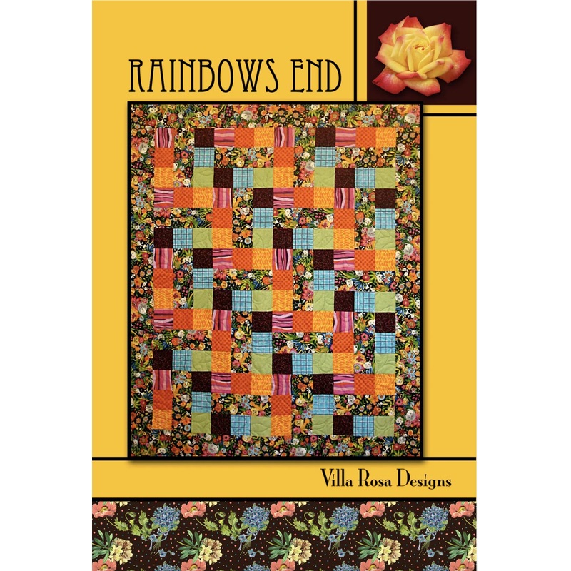 Rainbows End Printed Pattern Villa Rosa Designs Size 42" x 53"