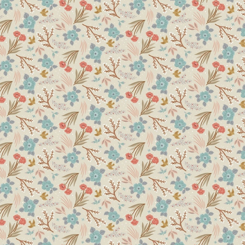 Paws & Play // 91050-12 Large Floral Cream