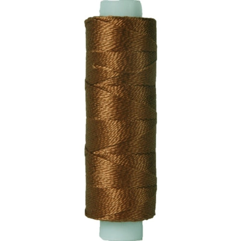 Perle (Pearl) Cotton Thread - Size 8 - Med Brown - 75 Yard Spools