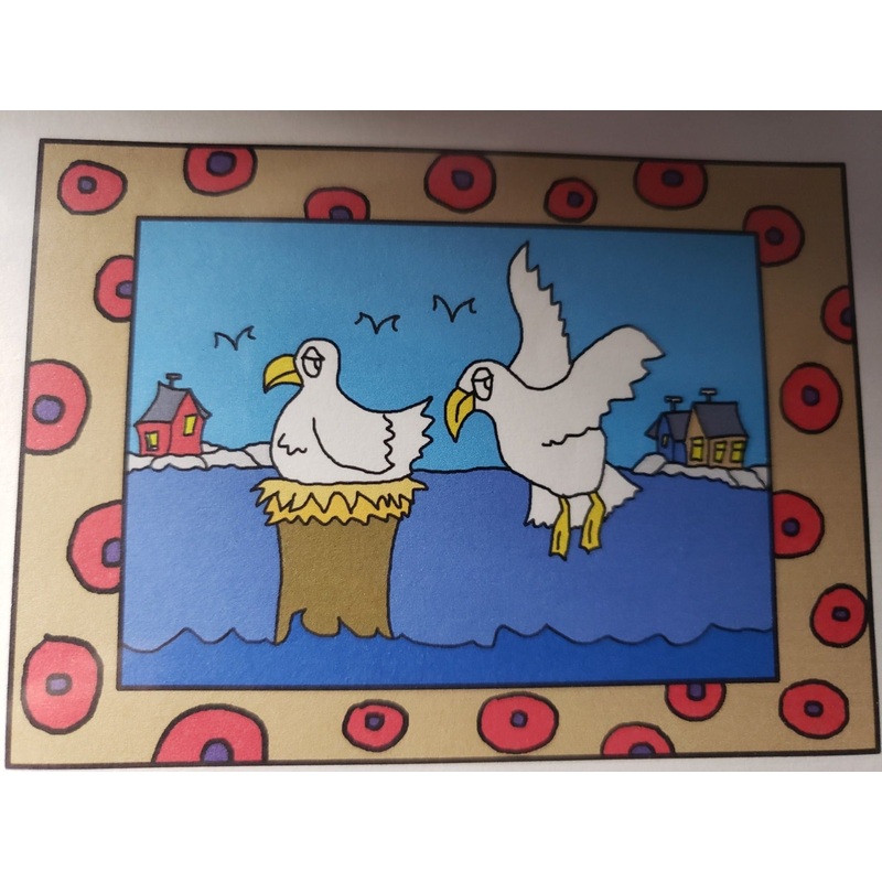 Seagulls - Rug Hooking Paper Pattern - Shelly Atkinson