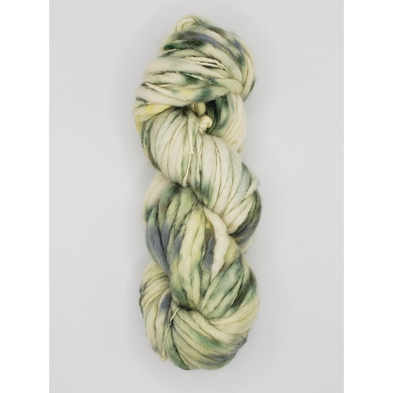Slubby - LAUREL - Merino/Blue Face Leicester - Hand Dyed Textured Yarn Thick and Thin