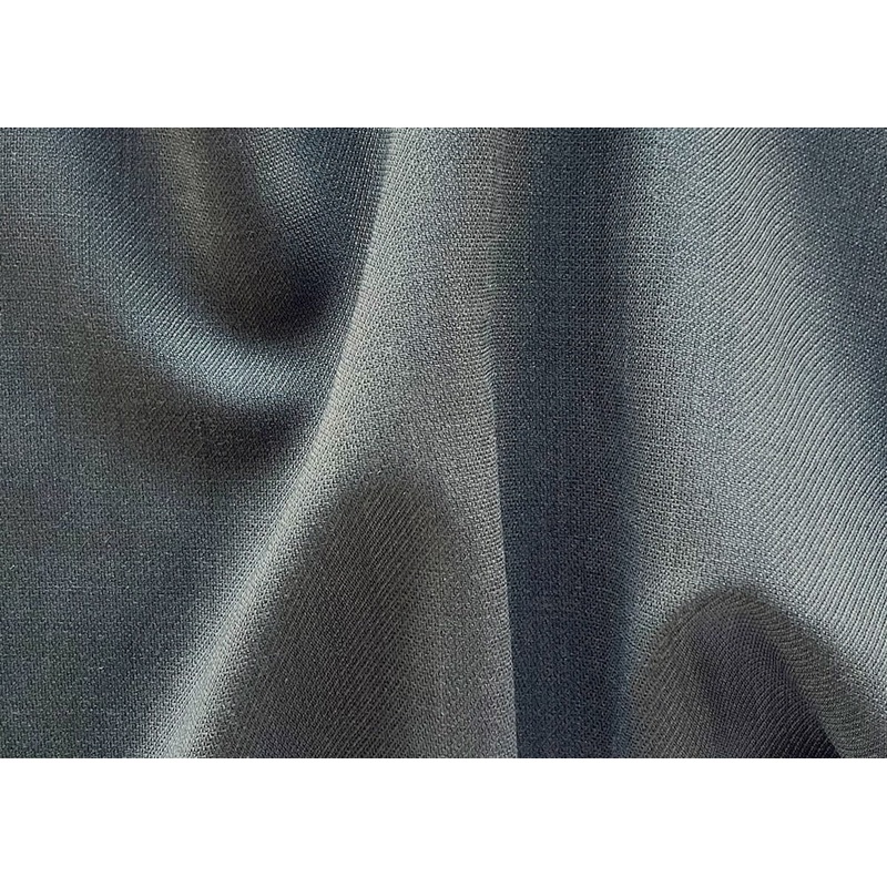 Lighter-Weight Heathered Spanish Moss Green Wool Twill (Made in Italy)
