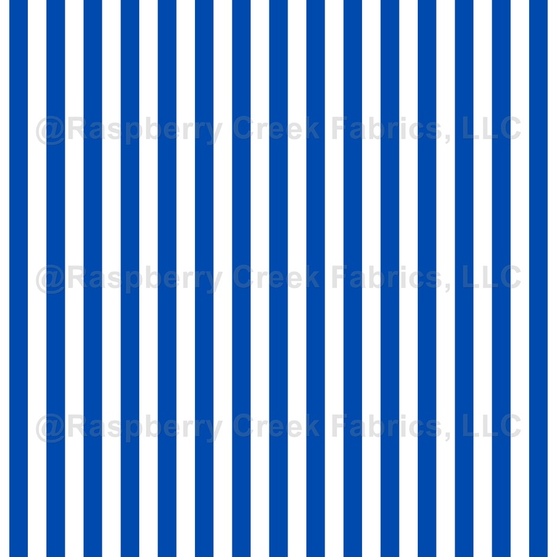 Sapphire Blue & White Stripes