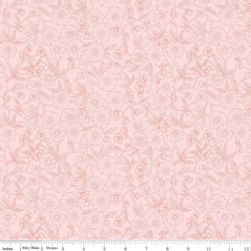 Sewing Seeds III - Porcelain Petals Pink