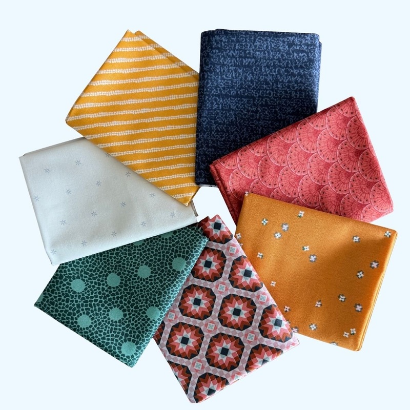 WVQ Curated Fat Quarter Bundle // Barcelona (7 pieces)
