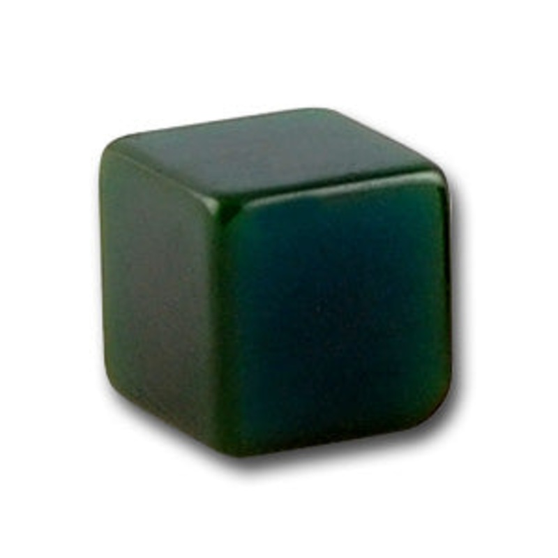 1/2" Forest Green Box Vintage Button