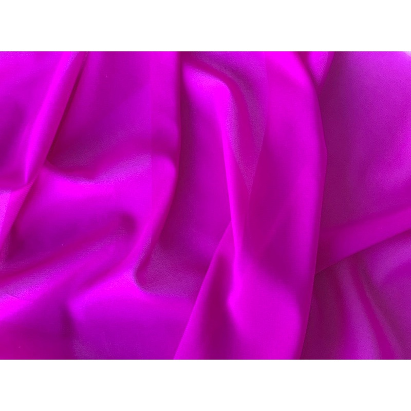 FierceFuchsia Stretch Silk Chiffon
